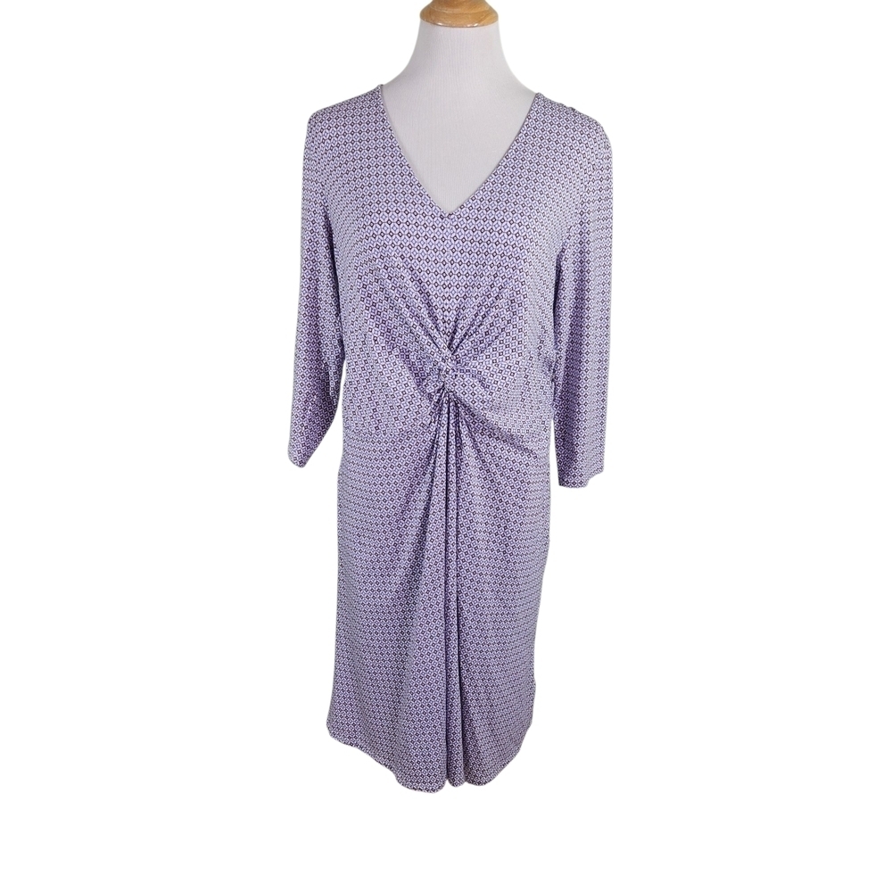 Lands End Dress Vneck Pull On Sz Lg